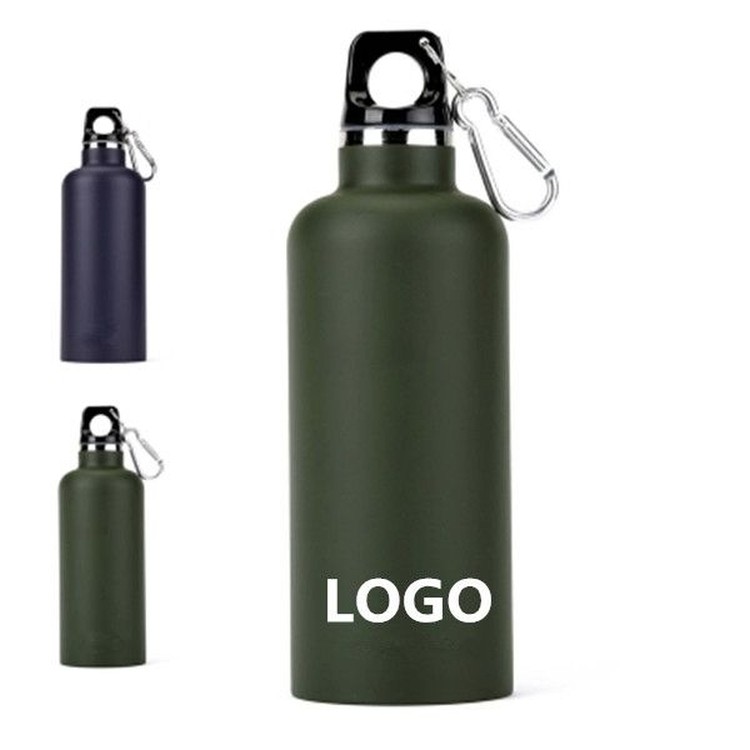 304 Stainless Steel Outdoor Sports/ Cycling/ Camp Water Bottle, custom water bottle with logo imprint 2