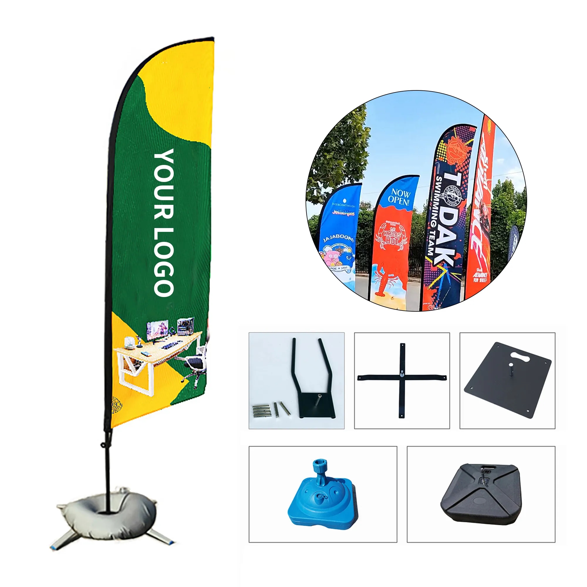 79 Inch Knife Shaped Flag Outdoor 2