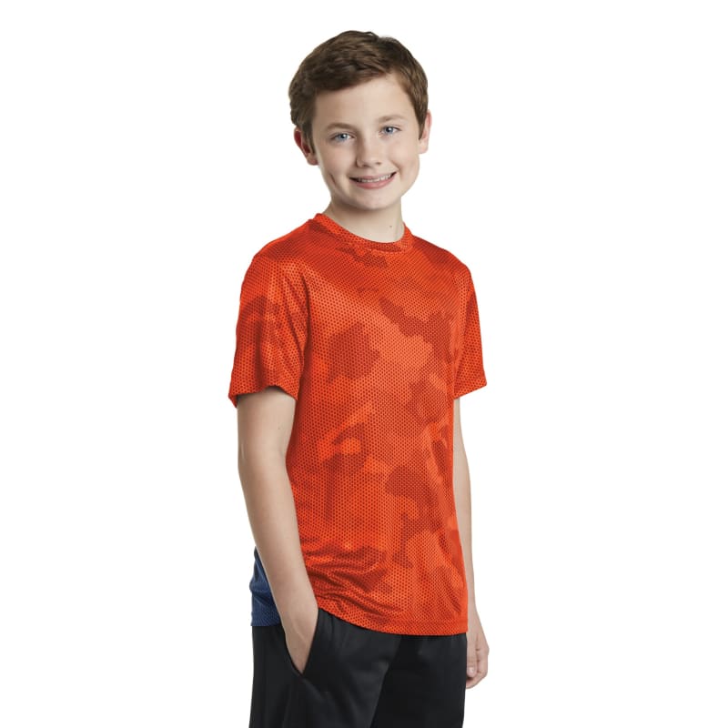 Sport-Tek Youth CamoHex Tee. 43