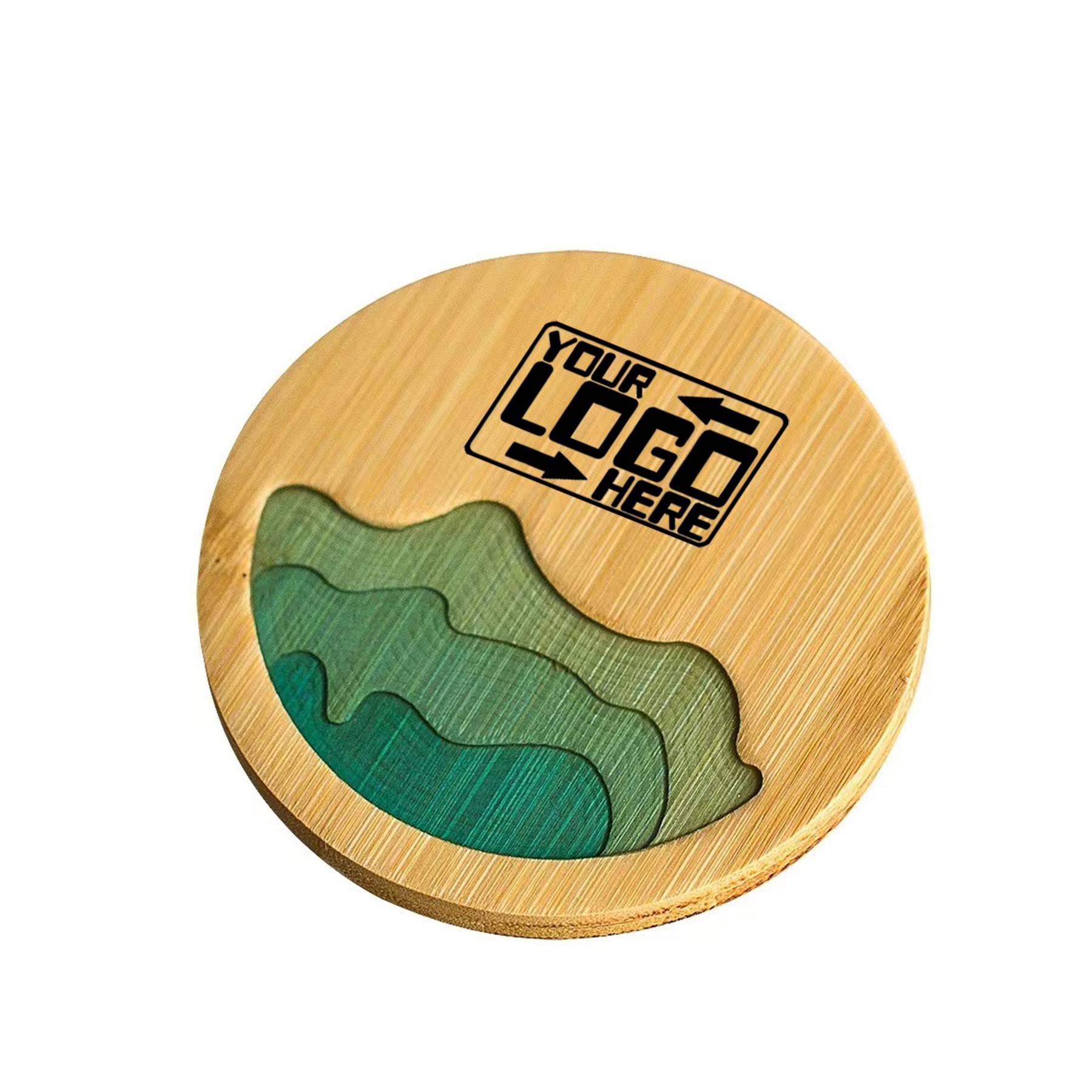 Bamboo Coaster with Resin 2