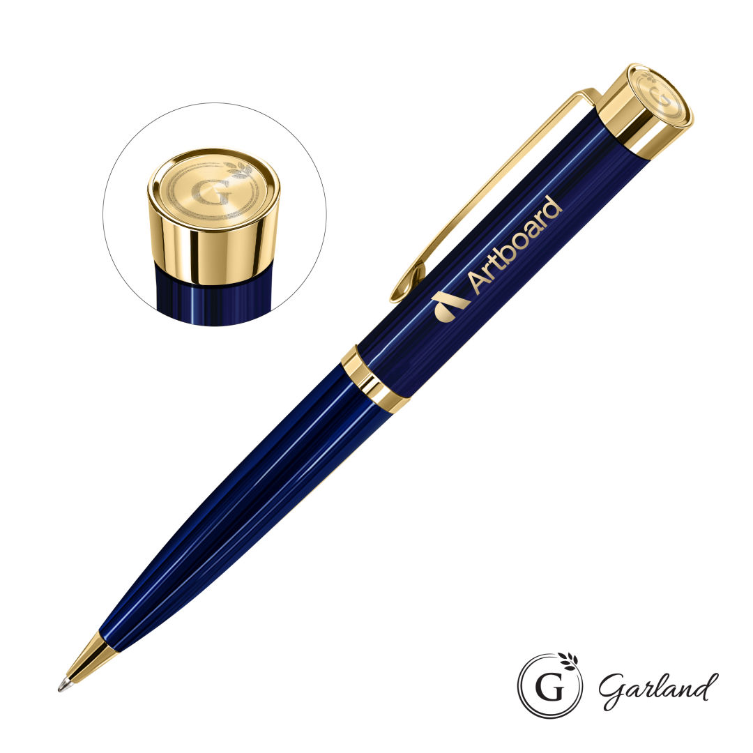 Garland® Executive Color Emblem Ballpoint Pen - Gold 6