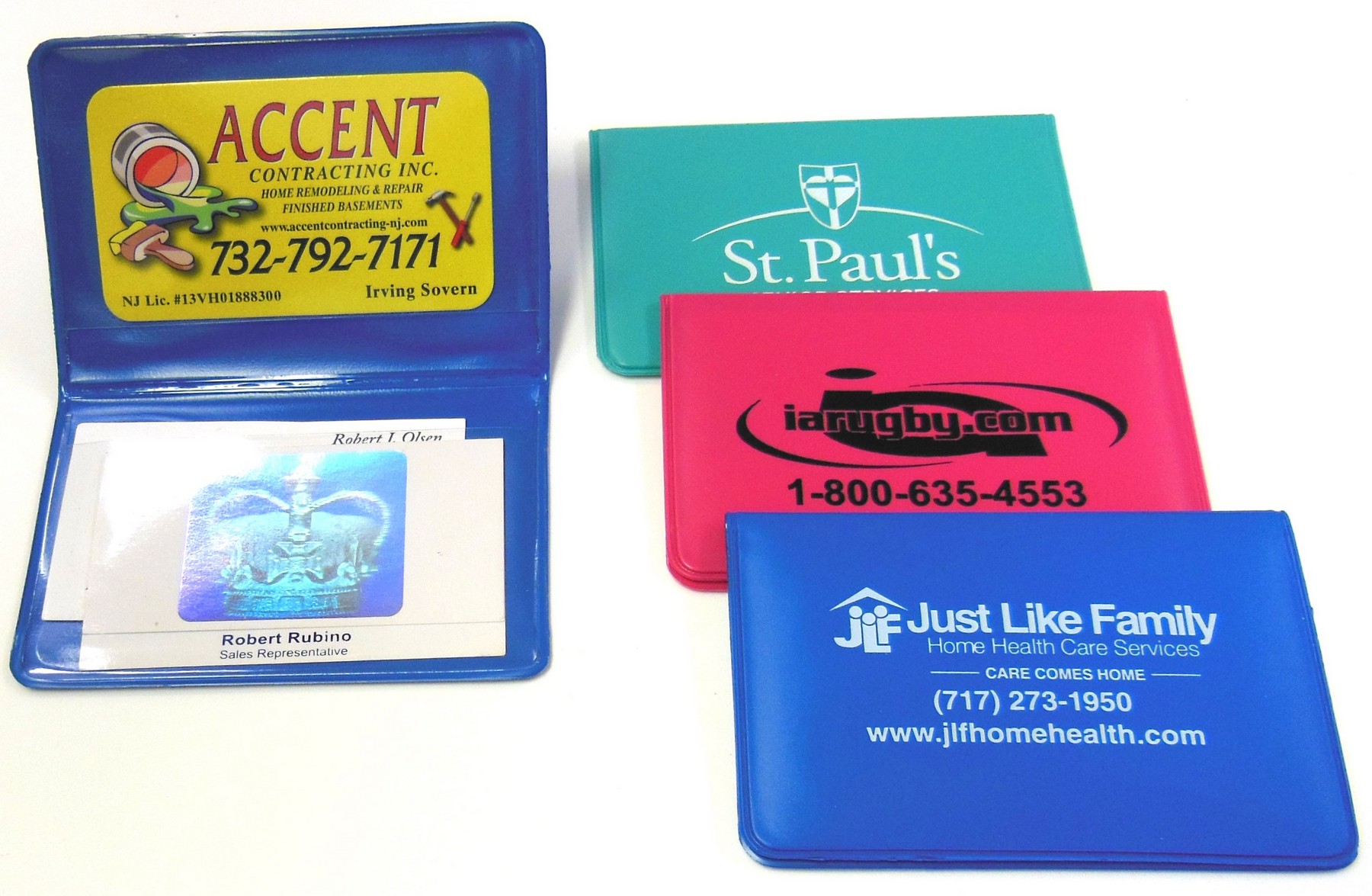 Large Bi-Fold Business Card Cases 1