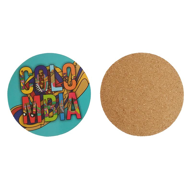 Round Cork Beverage Coaster 2