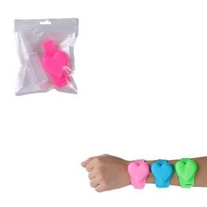 Adjustable Silicone Heart Shaped Sanitizer Bracelet Dispenser 5