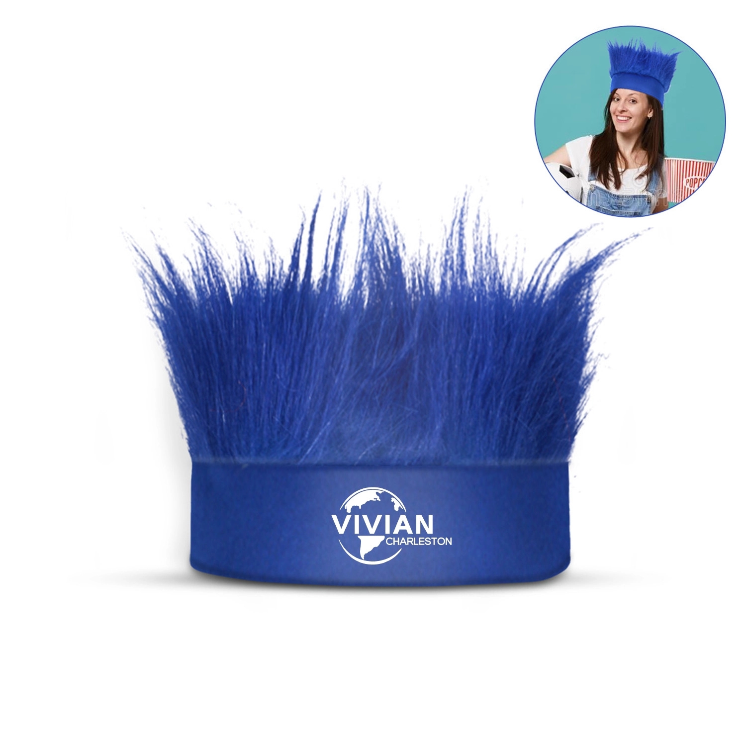 Polyester Crazy Fan Headband Wig 3