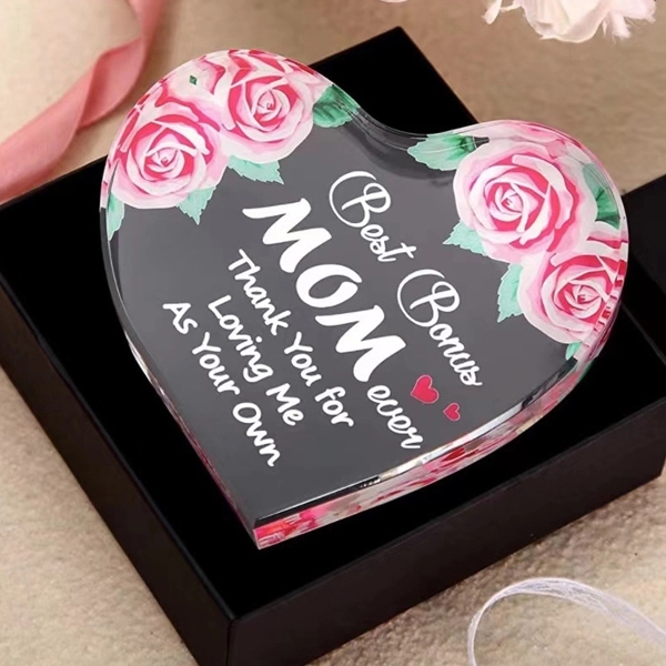 Acrylic Heart Paperweight Award 4