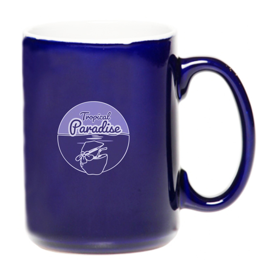 15 oz. El Grande Two-Tone Glossy Coffee Mug 4