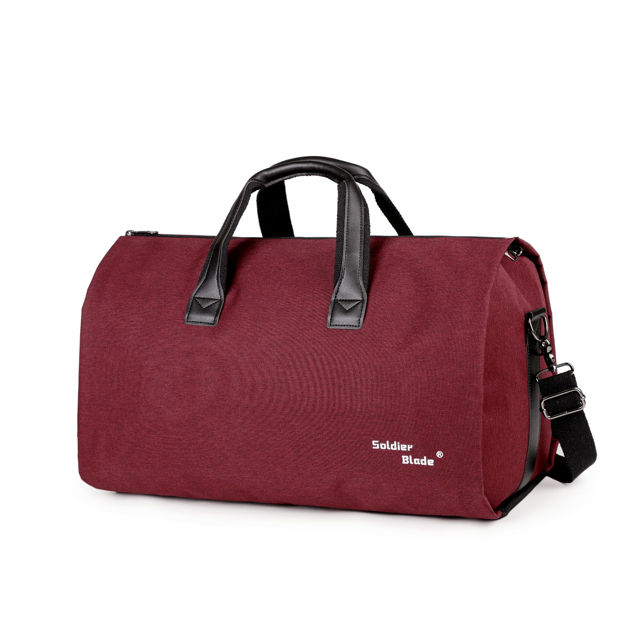 Convertible Oxford Garment Duffel With Detachable Shoulder Strap 45 Liter Capacity 1