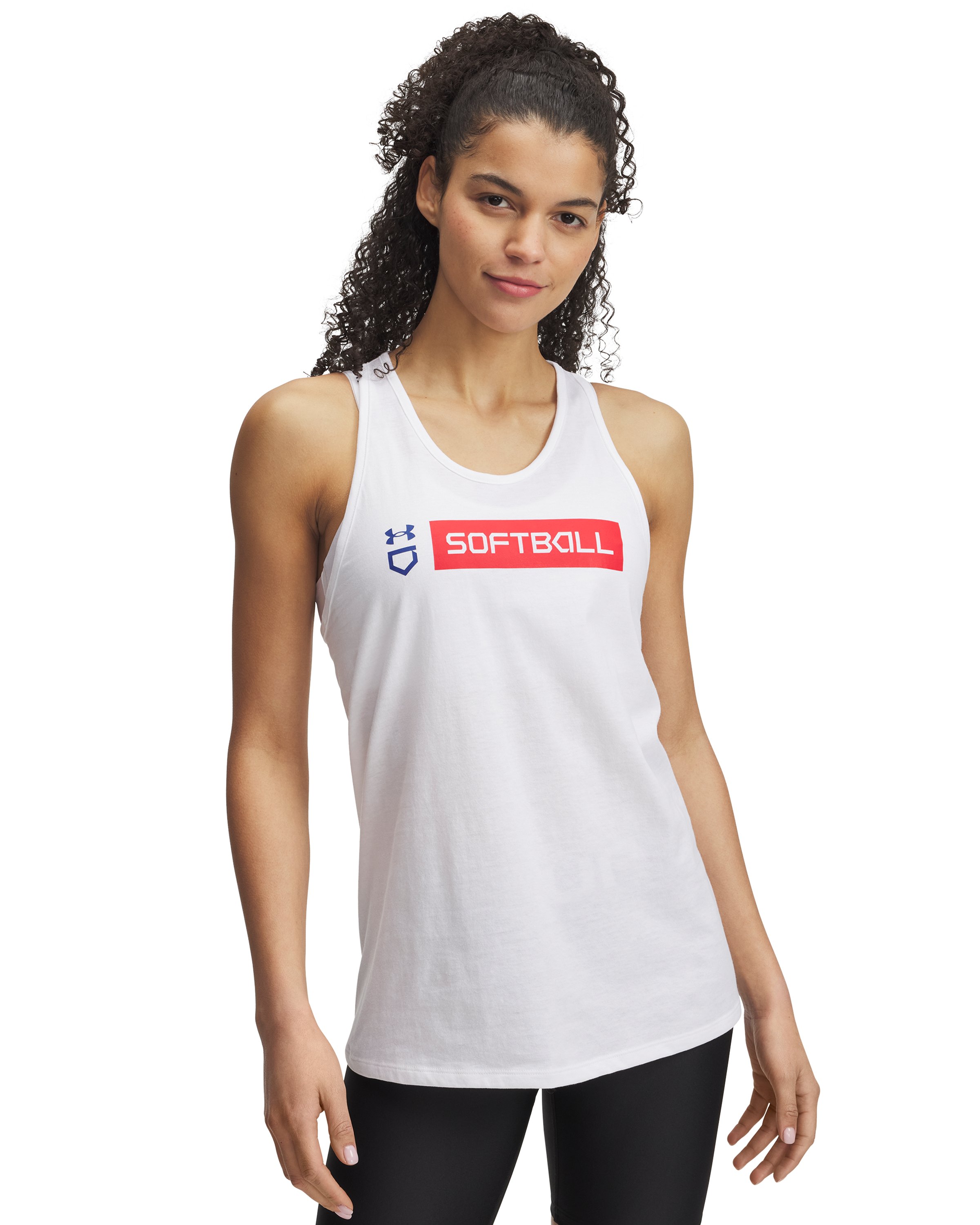 UA Softball Wordmark Bar Women's Tank 3