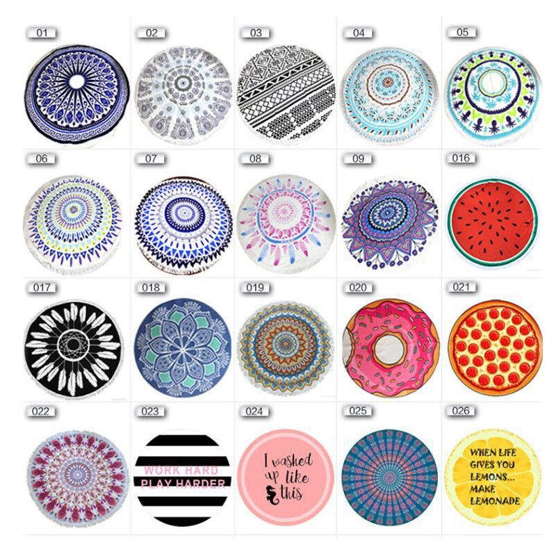 60 Inch oversized Round Beach Towel 2