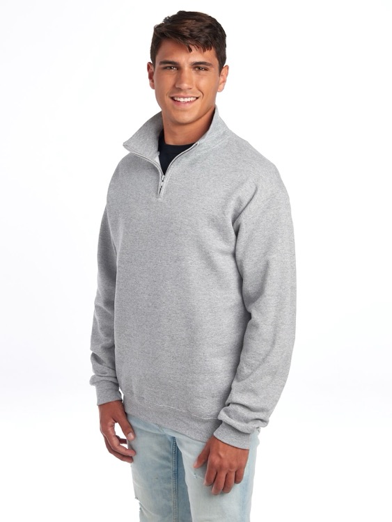 JERZEES NuBlend® Unisex Quarter-Zip Cadet Collar Sweatshirt, custom hoodie or sweatshirt with logo imprint 6