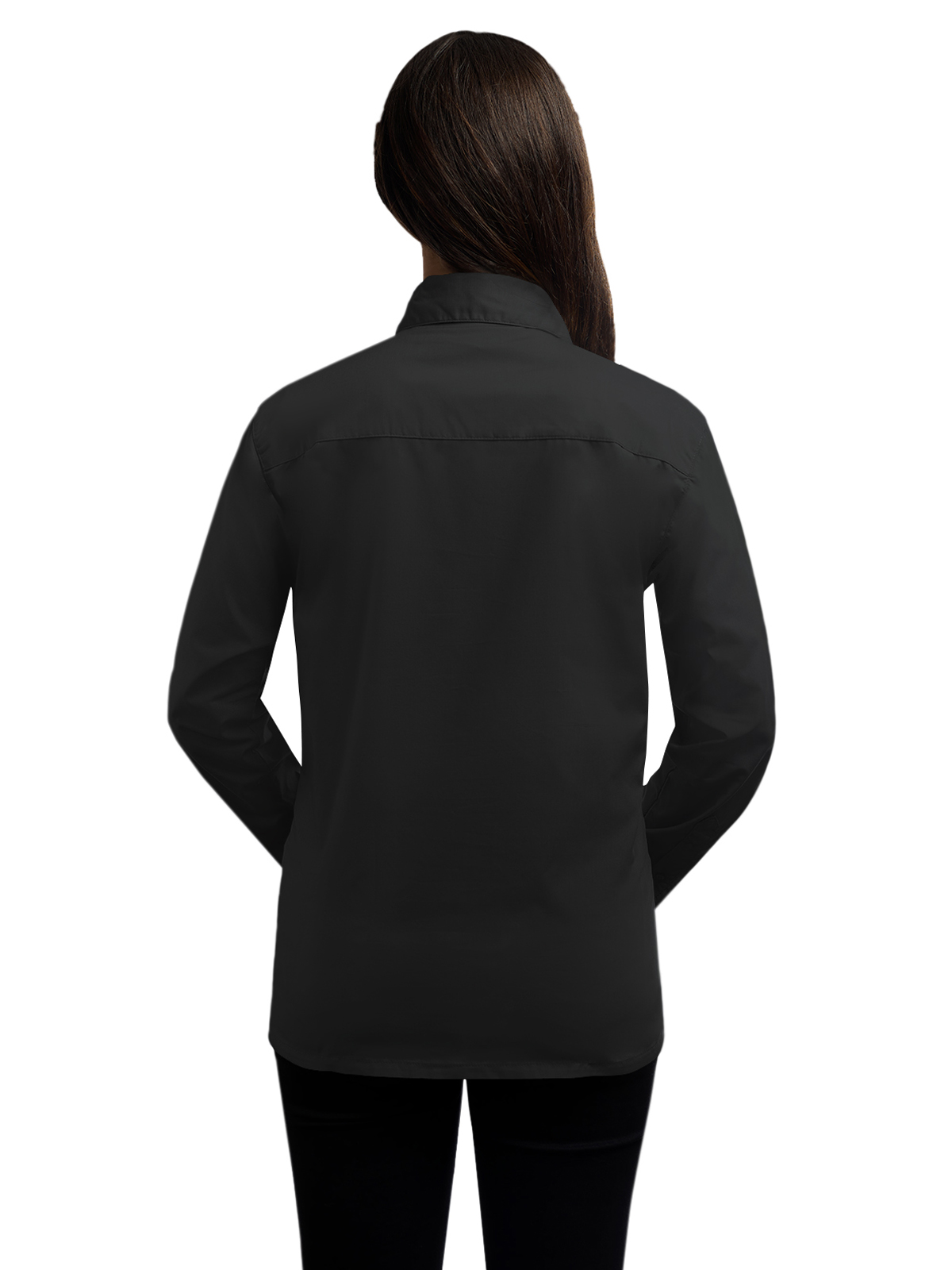 Blue Generation - Women's Pocketless Long Sleeve Superblend Poplin Shirt 16