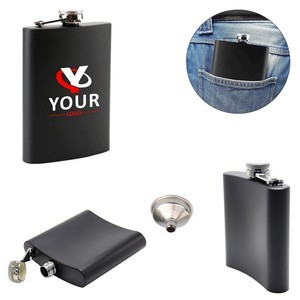 10oz Stainless Steel Flask With Tightly Sealed Cap 2