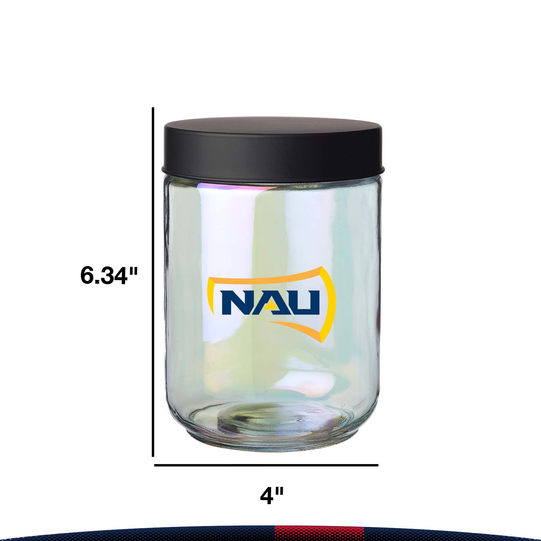 33 oz. Zelar Iridescent Glass Jars 5