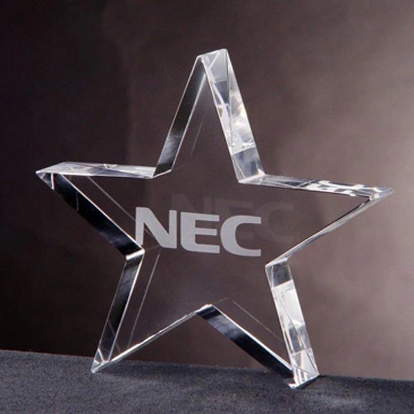 Crystal Star Paperweight 2