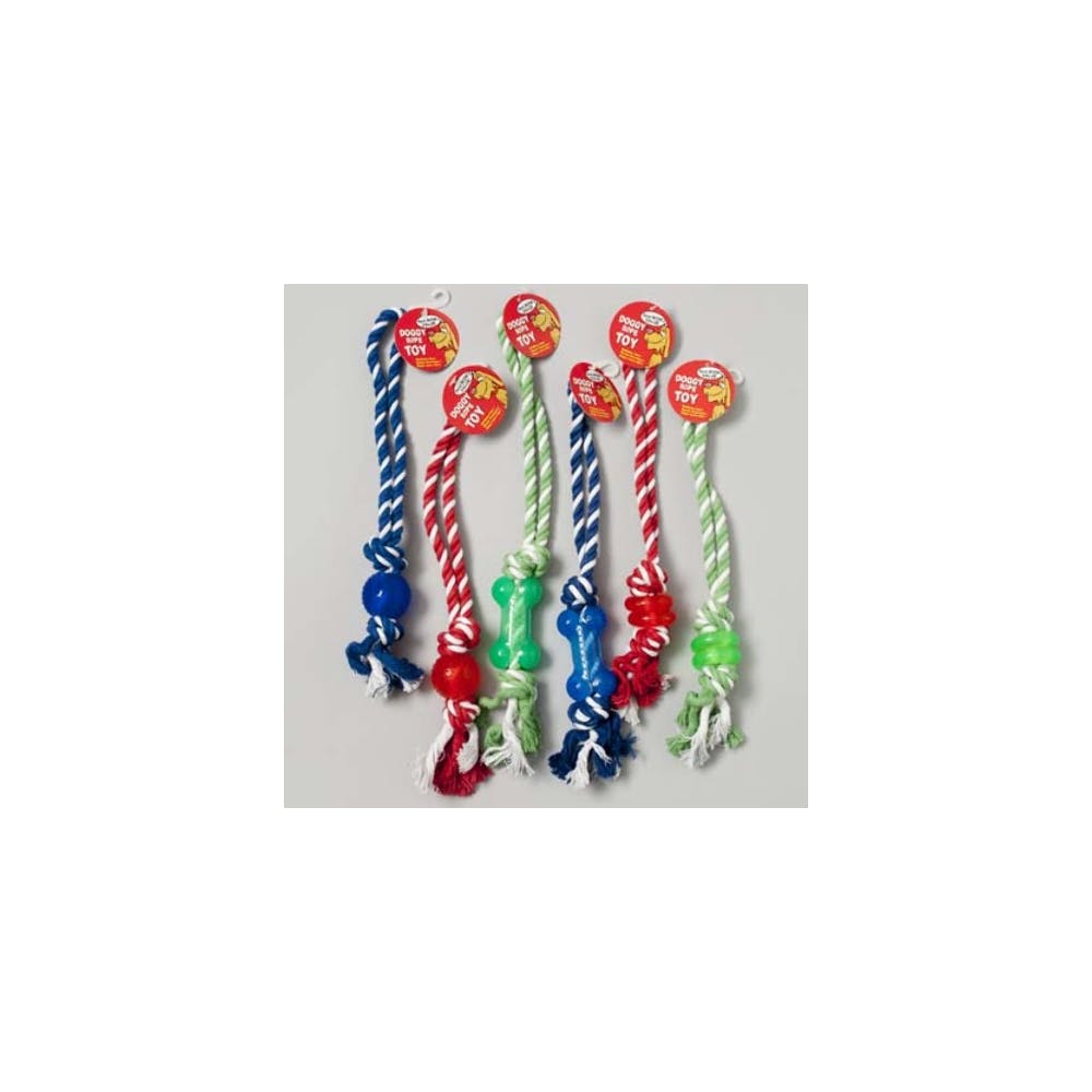 Dog Chew Toys - Rope & Rubber Assorted Colors 2