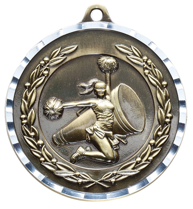 2" Cheer Diamond Cut Medal 2