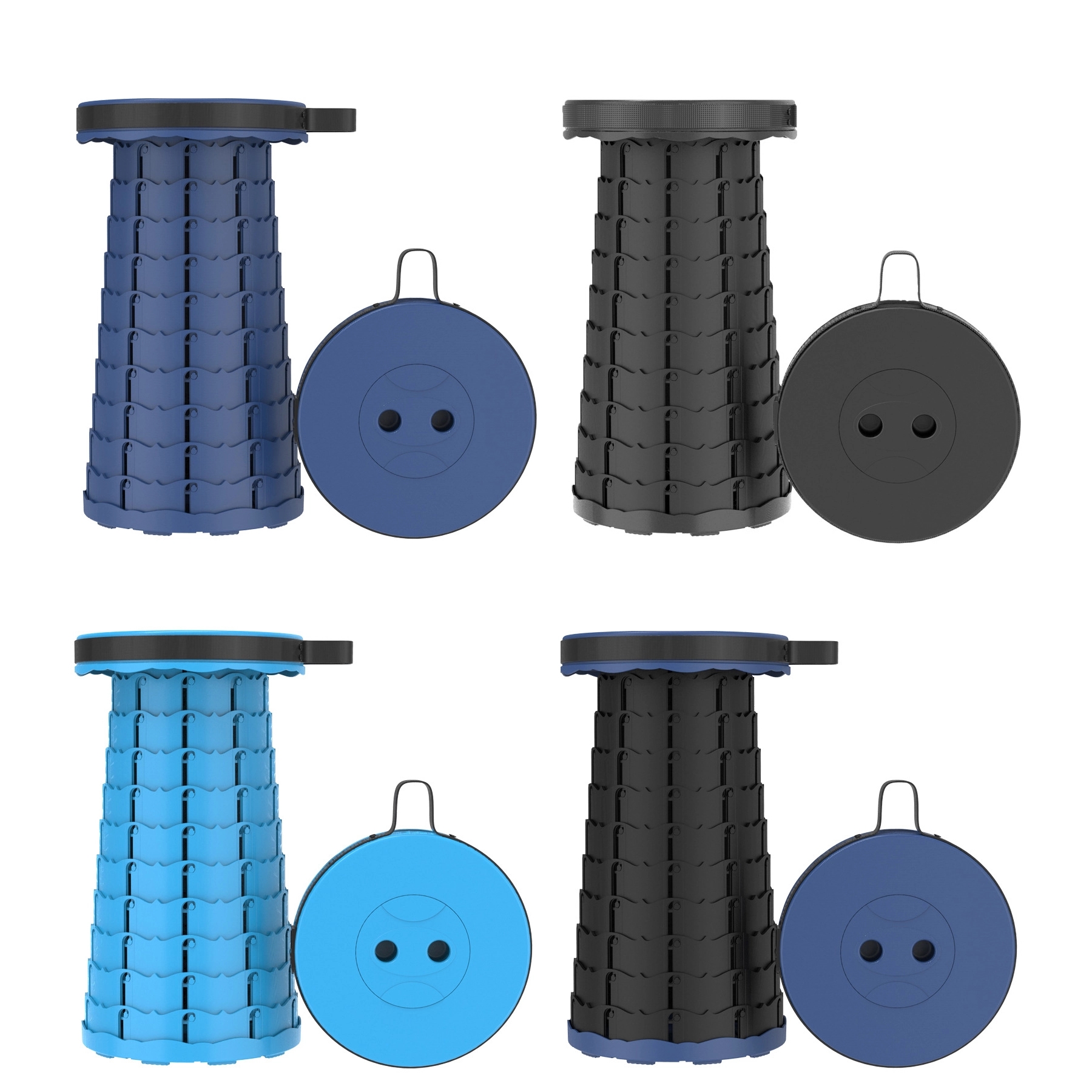 Portable Retractable Camping Storage Stool 3