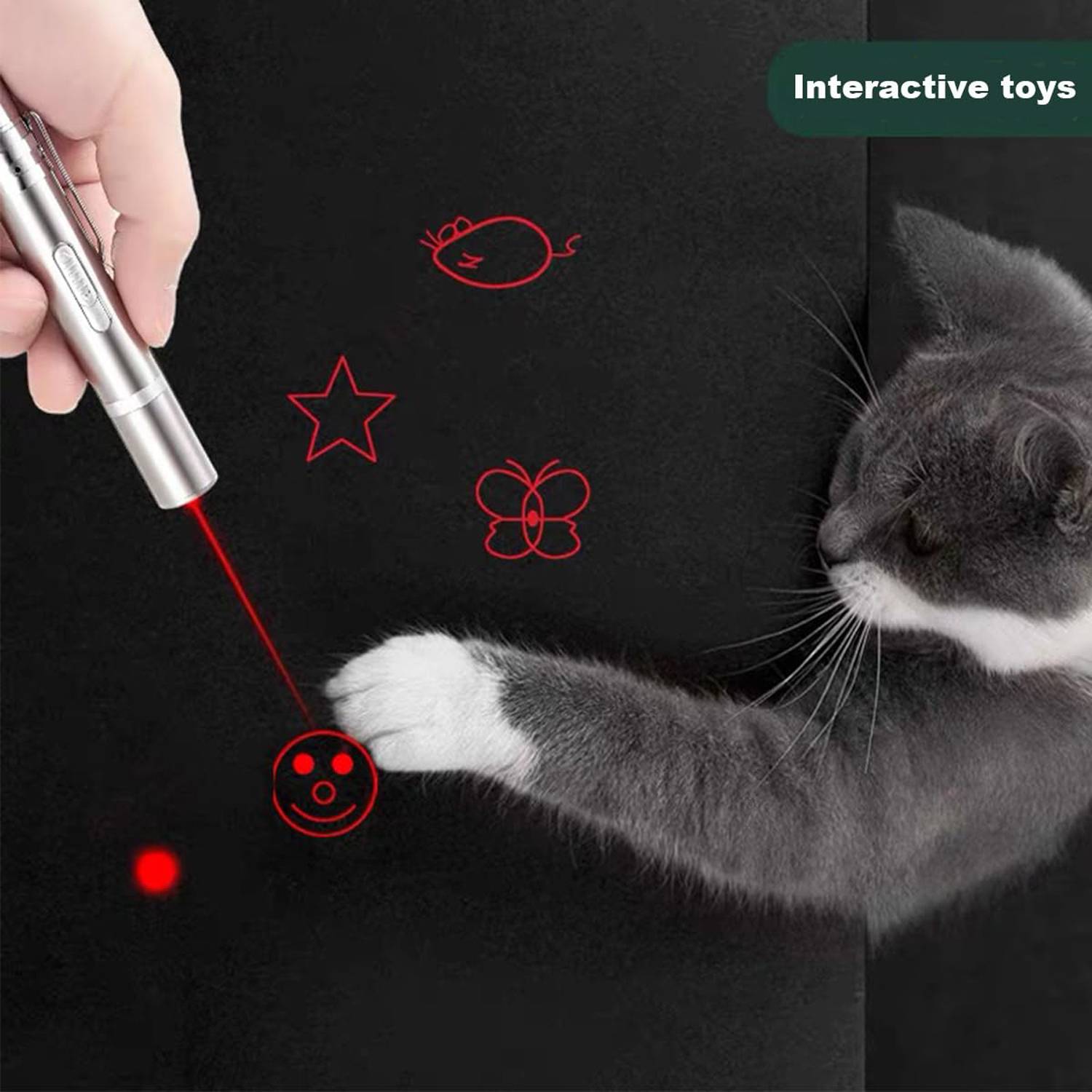 Multifunction Cat Red Laser Pointer 4