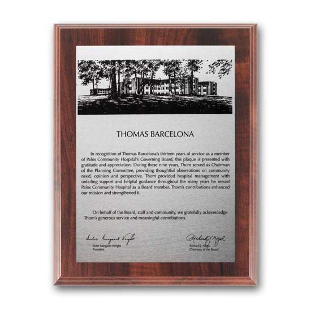 Etch/Oxidized Plaq - Walnut Finish 4