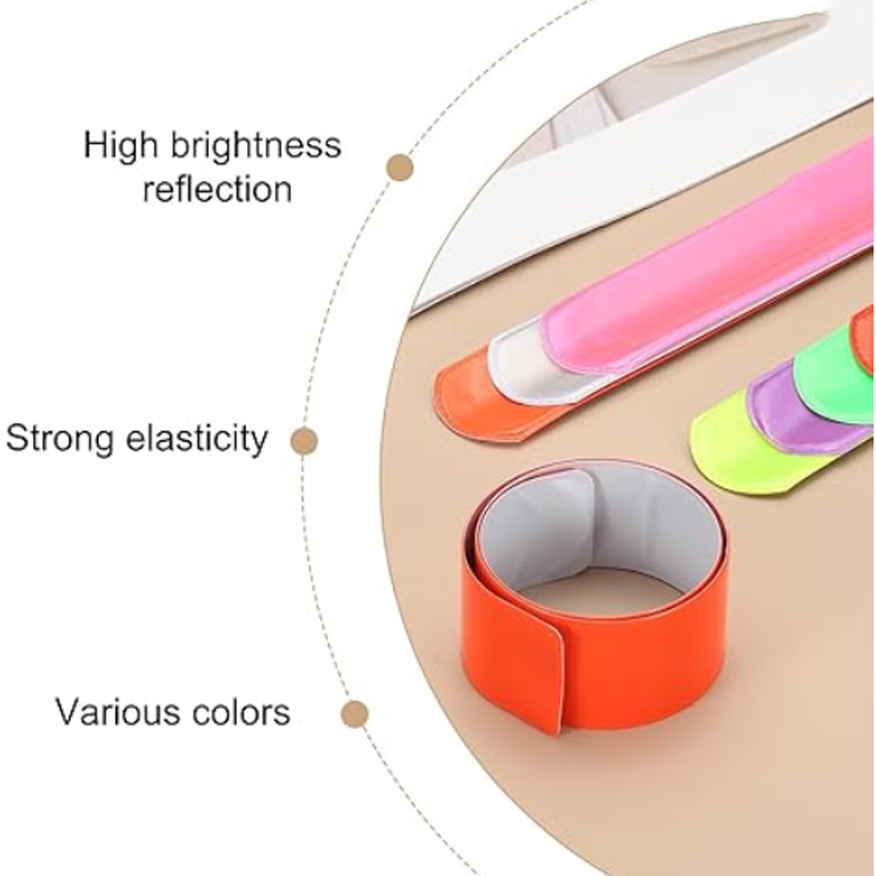 Reflective Wristband Sports Warning Strip 4