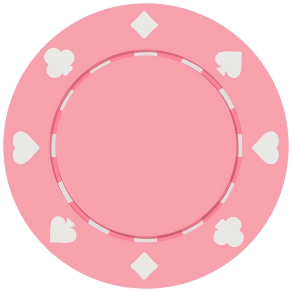Suited Style Poker Chip with 2 Side Imprint (10 Colors) 4