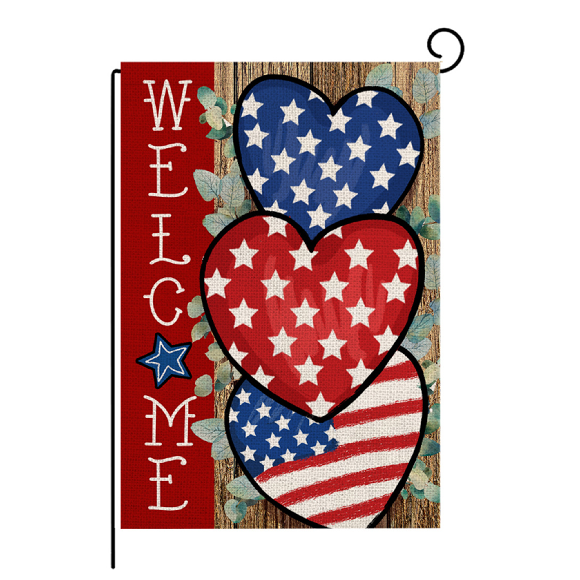 Printed Linen Polyester Decorative Flag 2