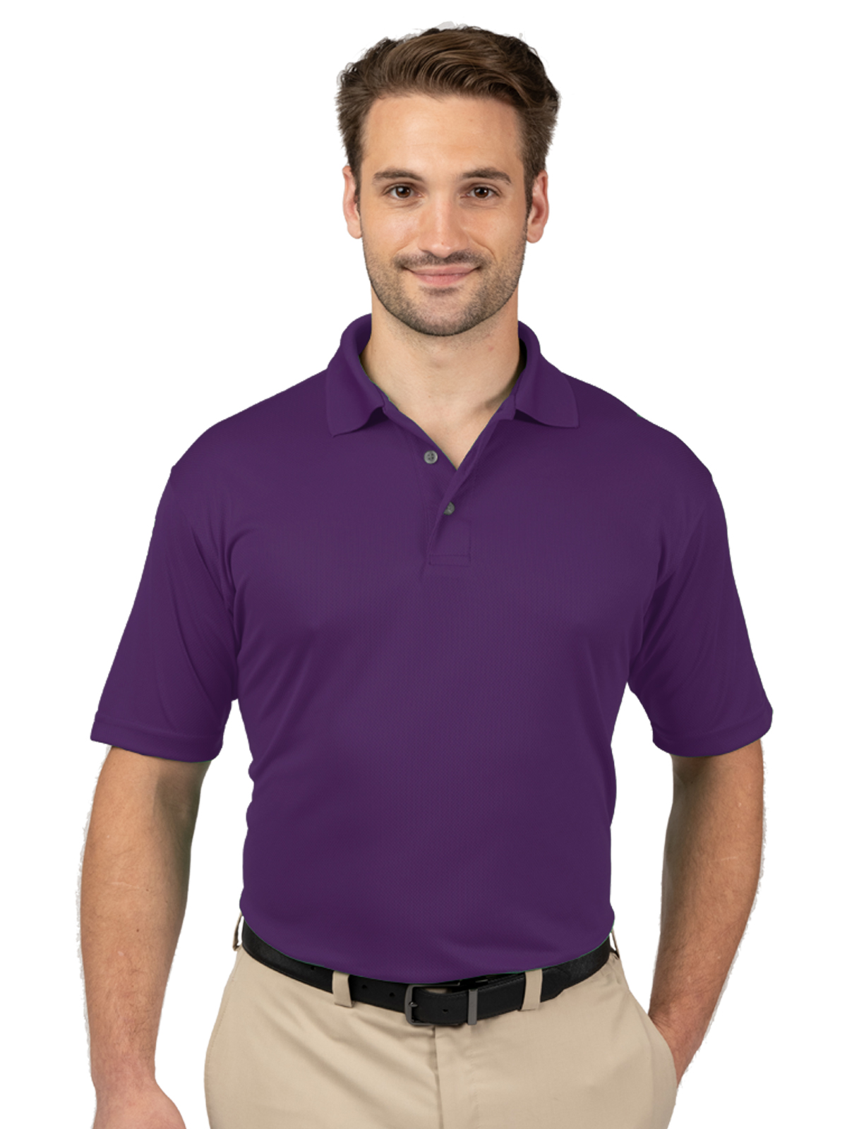 Blue Generation - Men's Pocketless Wicking Short Sleeve Polo 10
