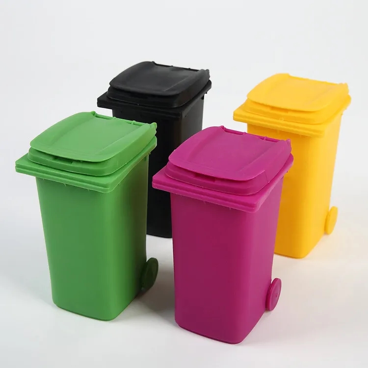 Garbage Trash Bin Pen Holder Desktop Organizer Pencil Cup 5