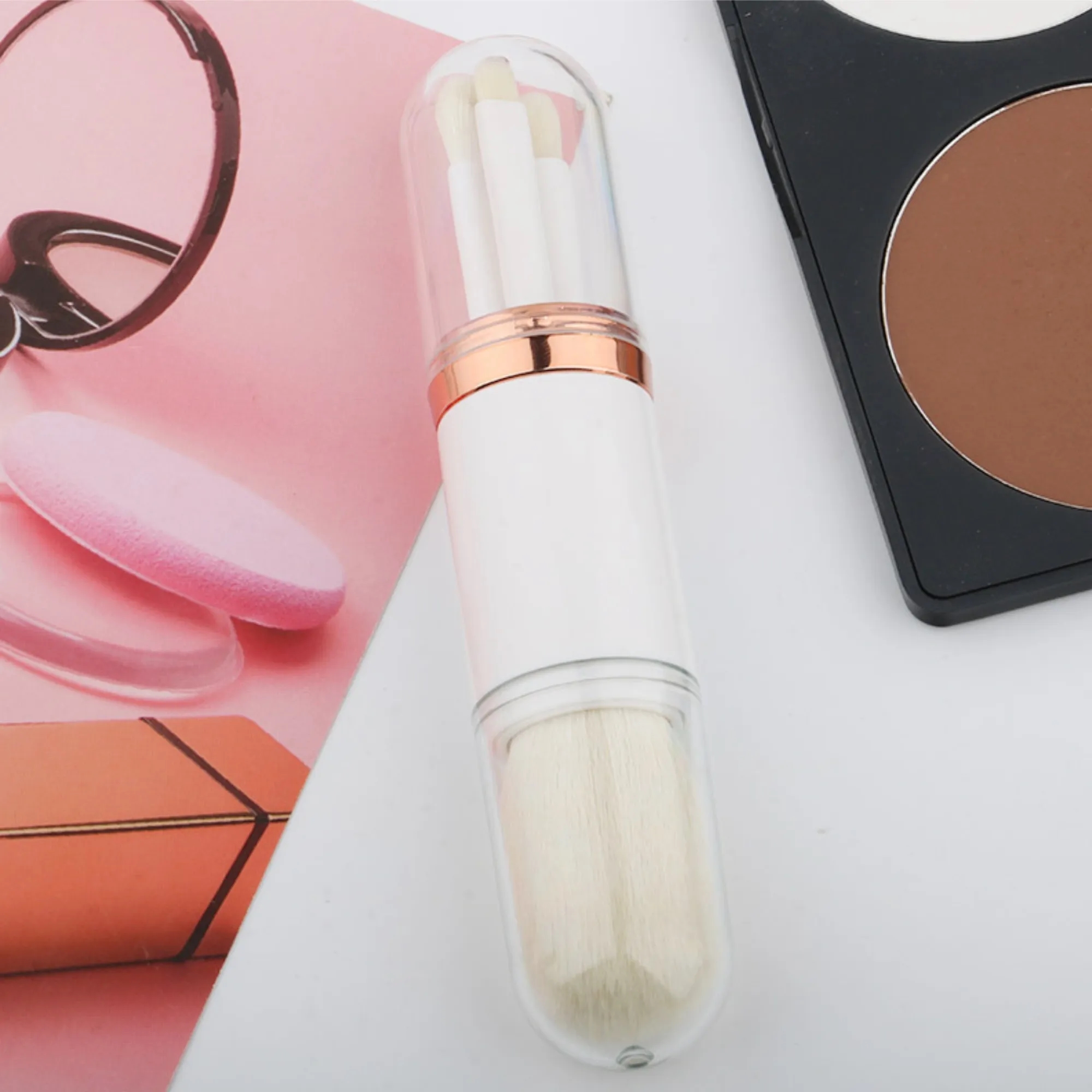 4-in-1 Eyeshadow Cosmetic Makeup Brushes Set 6