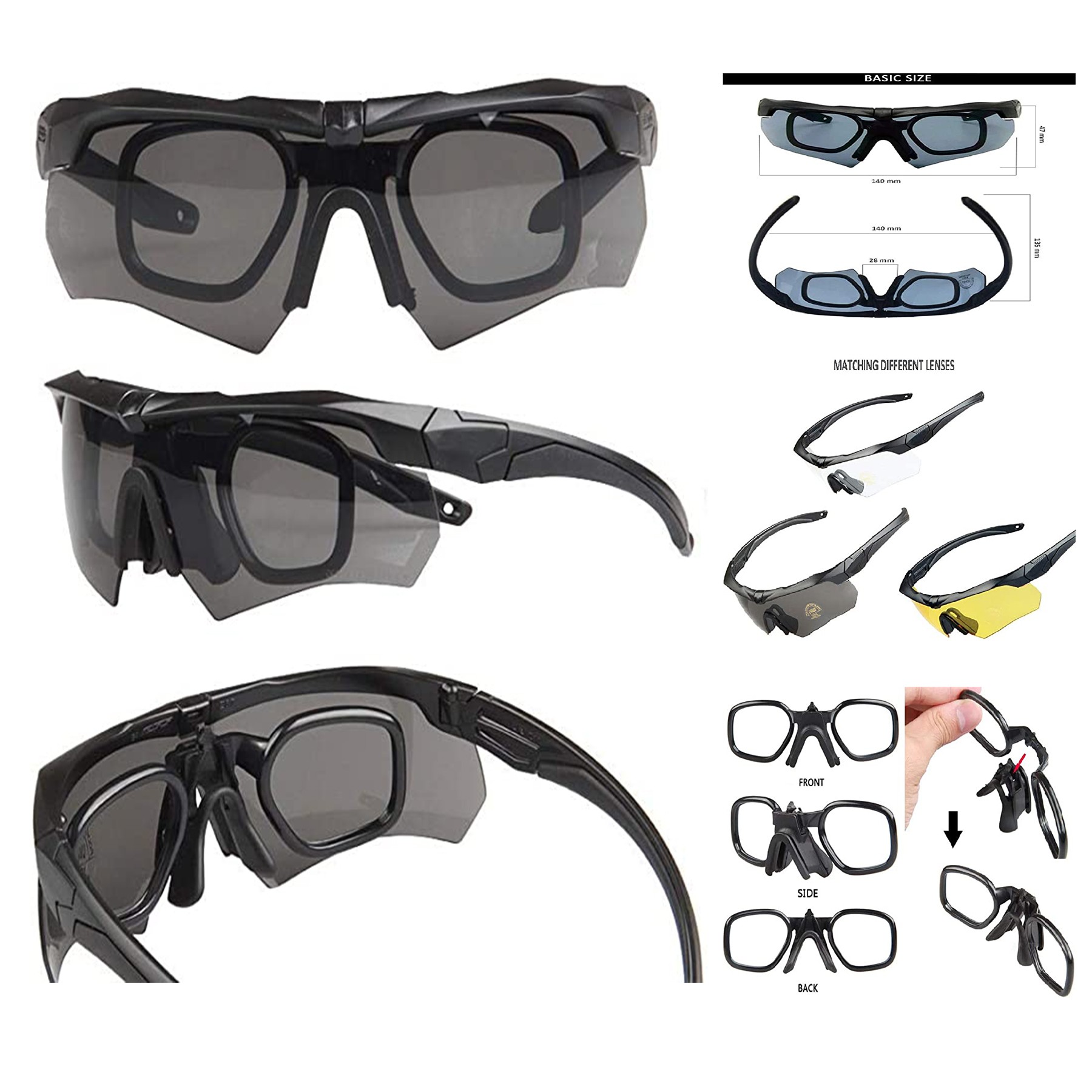 Tactical Combat Shooting Glasses for Men 2