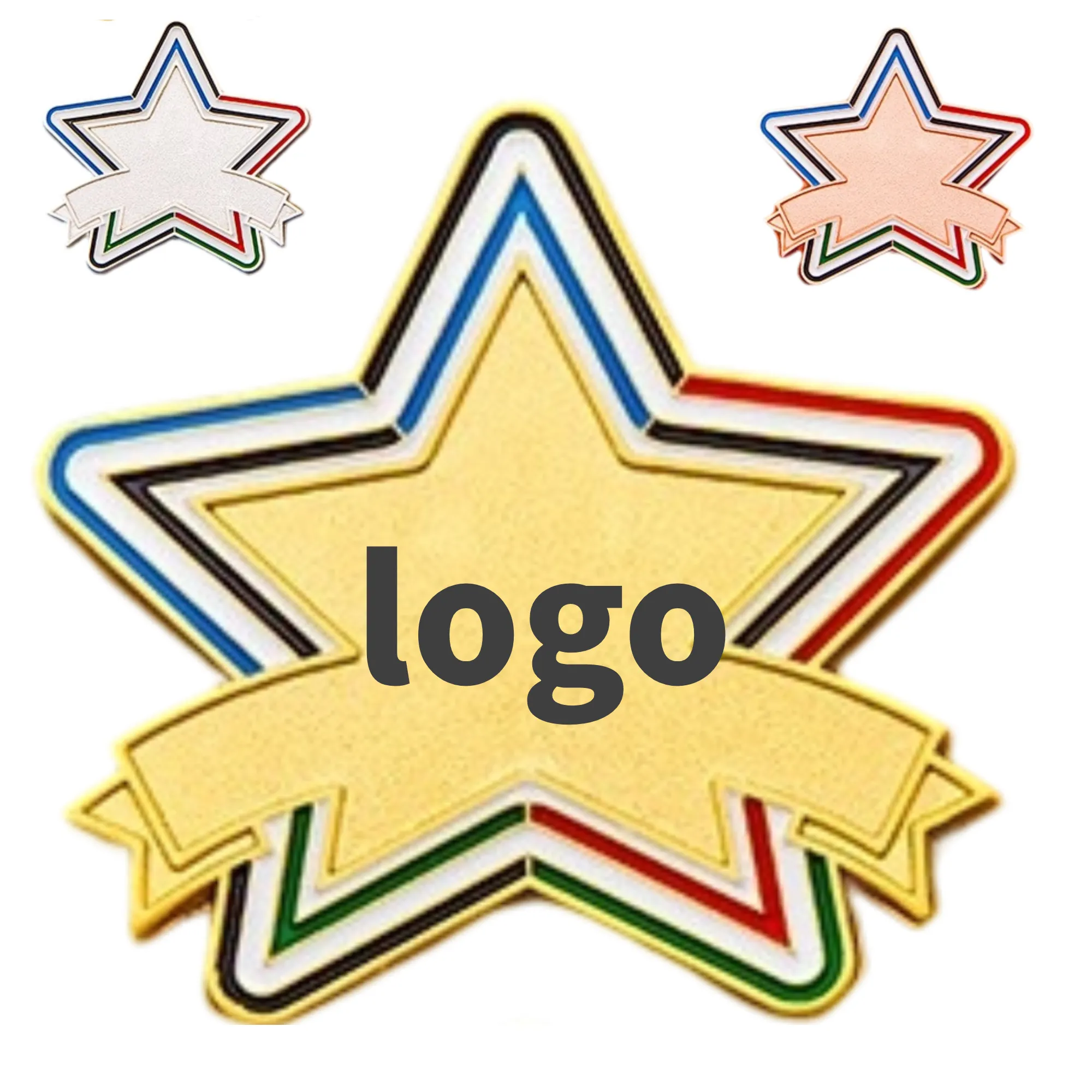 Colorful Star - Shaped Badge for Promotional Events