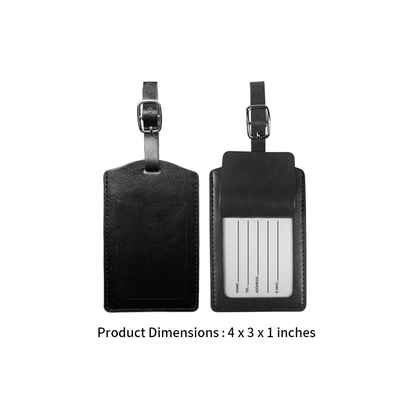 Luggage Tag Faux Leather for Suitcase Women Kids Funny Cute 2