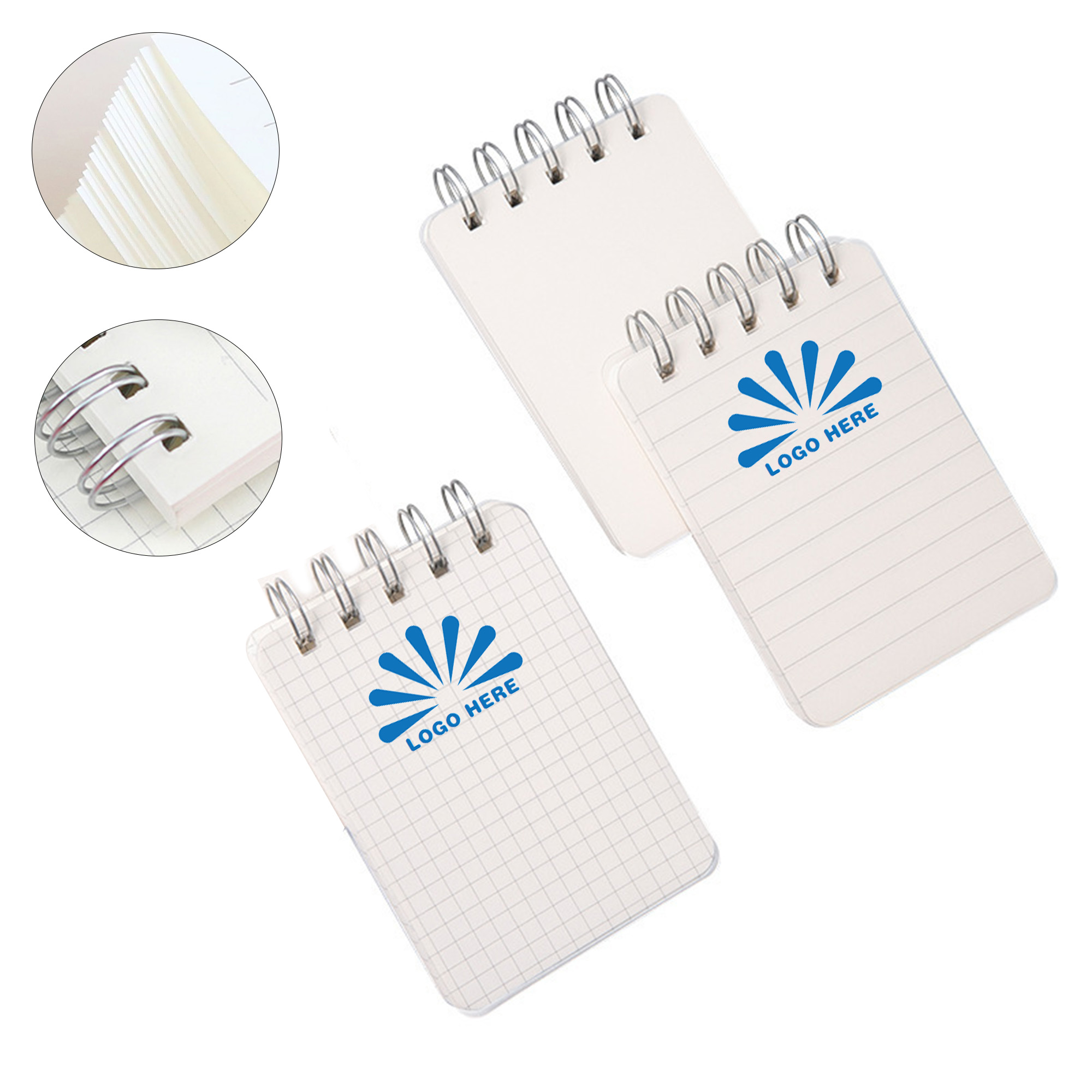 Transparent PP Coil Notebooks Available In Three Paper Styles 4