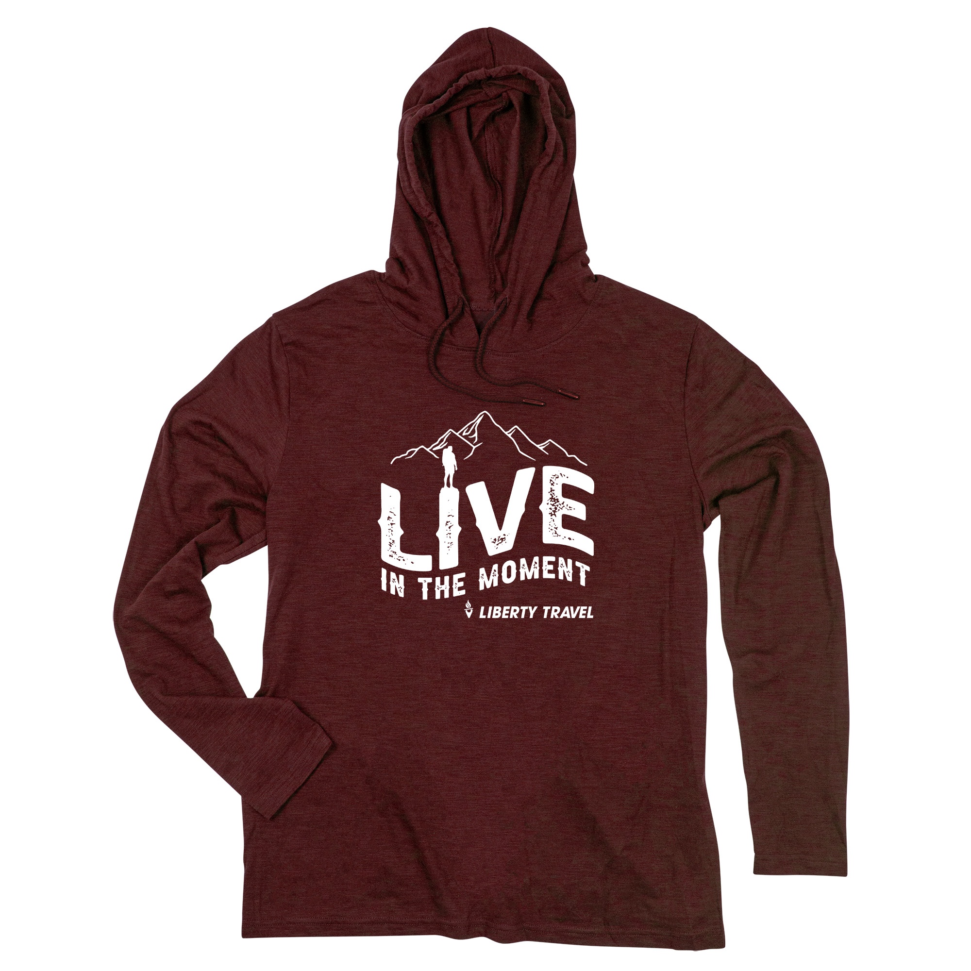 ACE Adult Long Sleeve Slub Hooded T-Shirt 3
