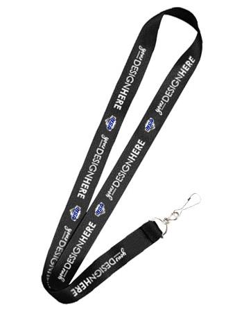 0.875 x 32" Custom Sublimated Neck Ribbon with sil 1