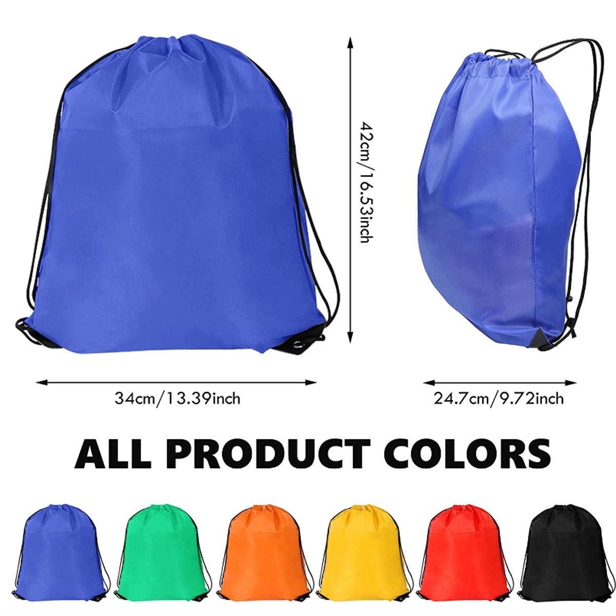 Custom Bulk Gym Sports Shopping Drawstring Cinch Backpack 3