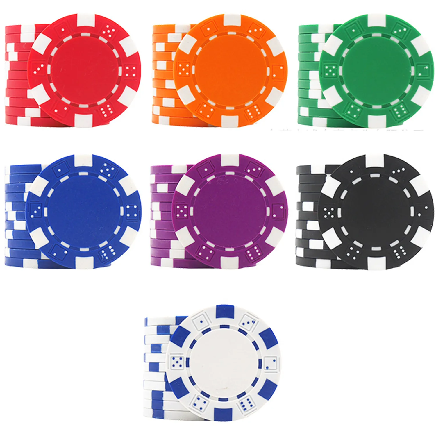 Multicolor ABS Poker Chips 4