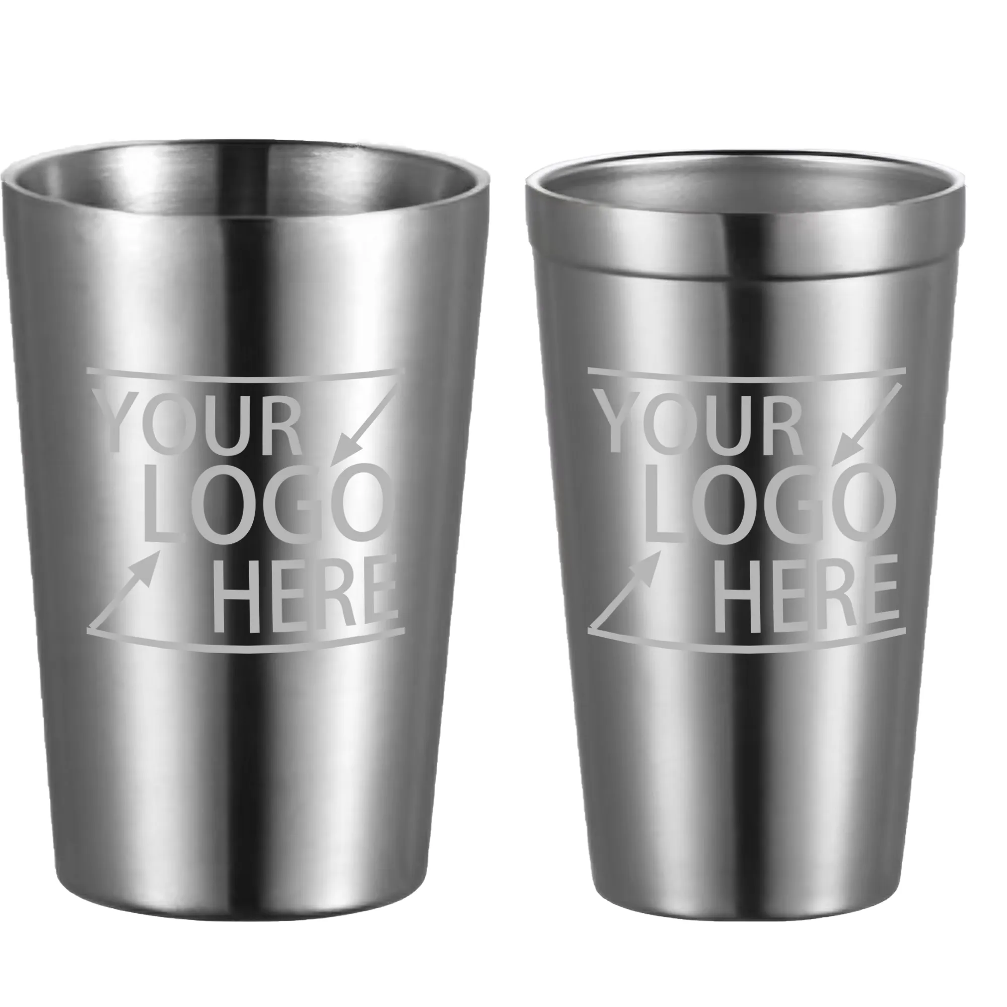 21oz Stainless Steel Pint Cup 1