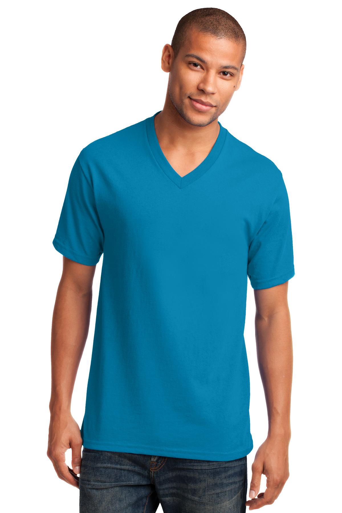 Port & Co Core Cotton V-Neck Tee. PC54V 2