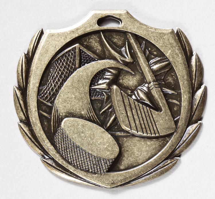 Hockey Burst Medal 2 1/4" 2