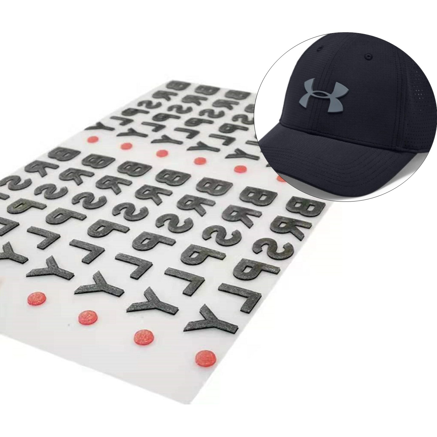 Custom 3D Silicone Heat Transfer Label Patch 2