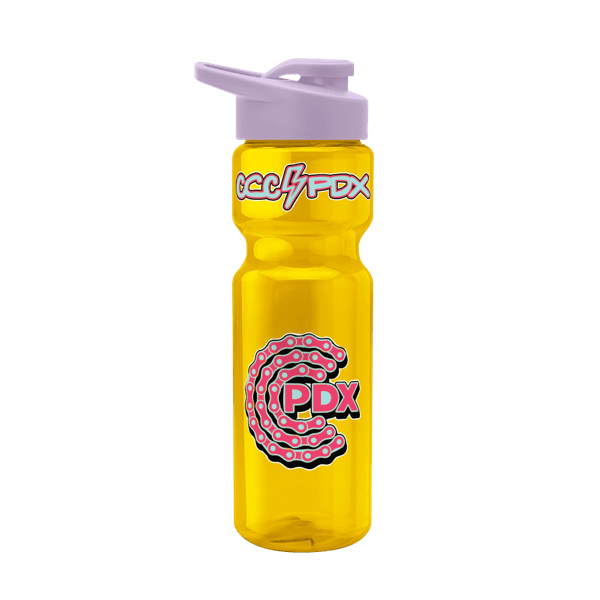 Blazer 28oz Transparent Bike Bottle w/Drink-thru Lid 567