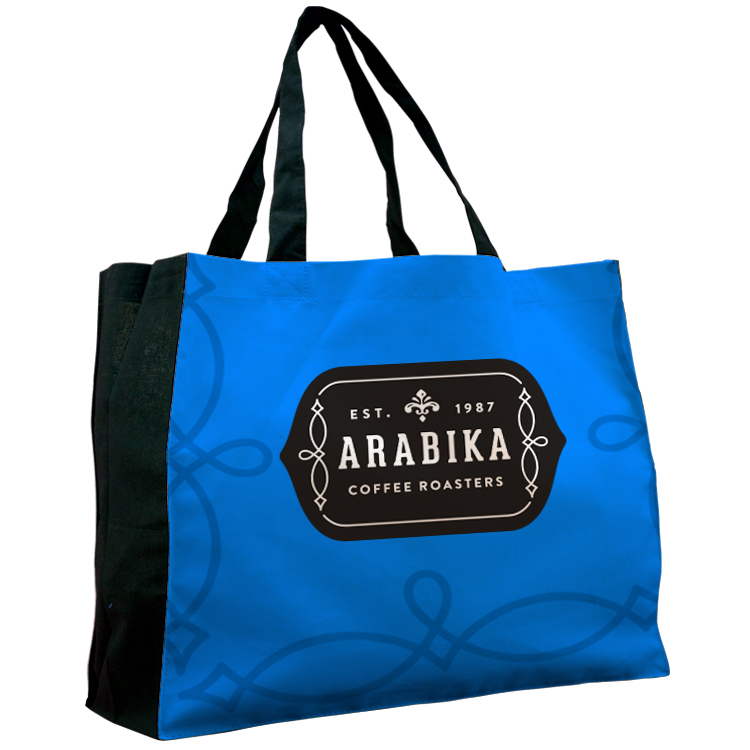 Wide Vibrant Color Cotton Tote 7