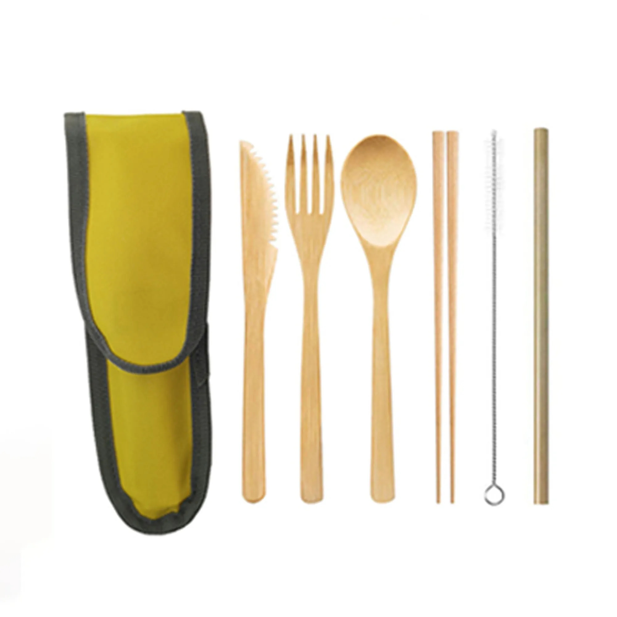 6 in 1 Bamboo Travel Utensil Set 5