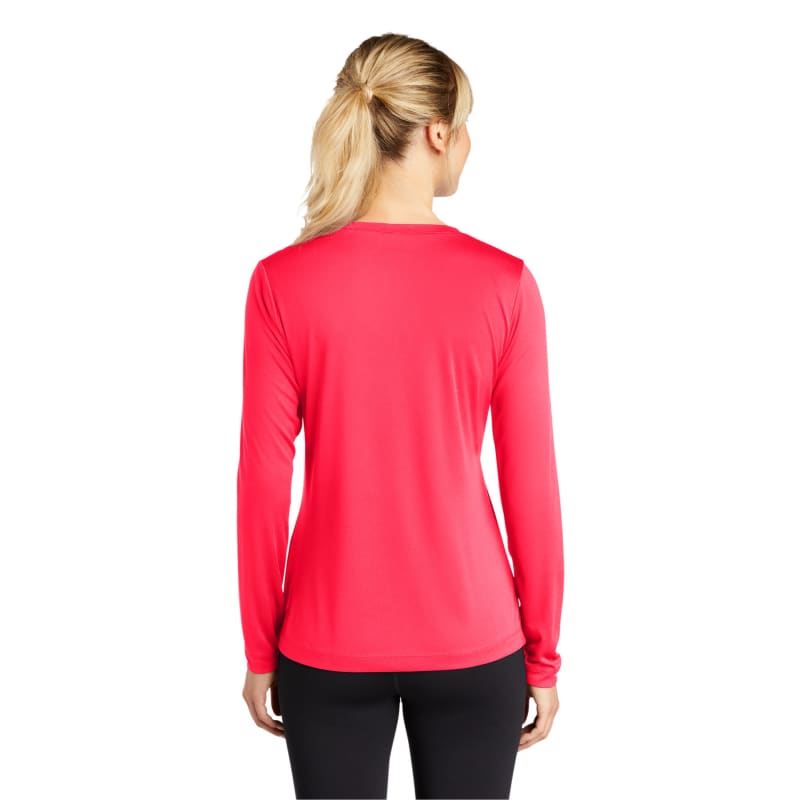 Sport-Tek Women's Long Sleeve PosiCharge Competitor V-Neck Tee. 55