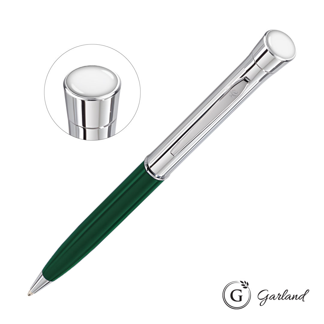 Garland® Monogram Custom Twist Ballpoint Pen - Chrome 6