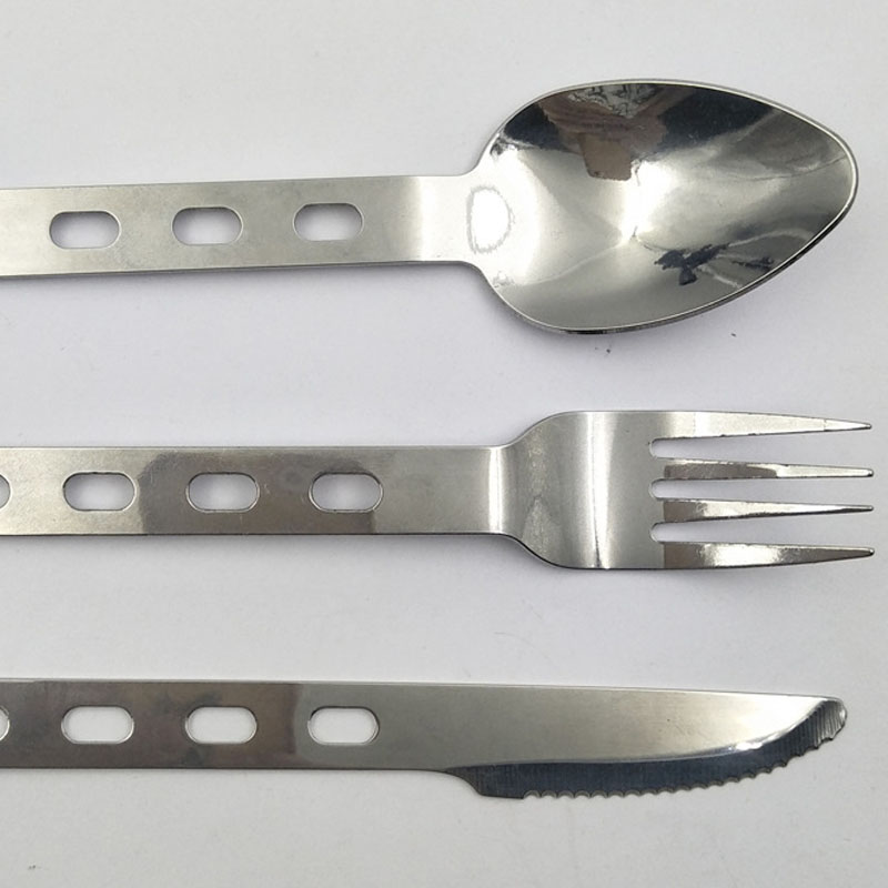 Stainless Steel Tableware Set With Keychain 2