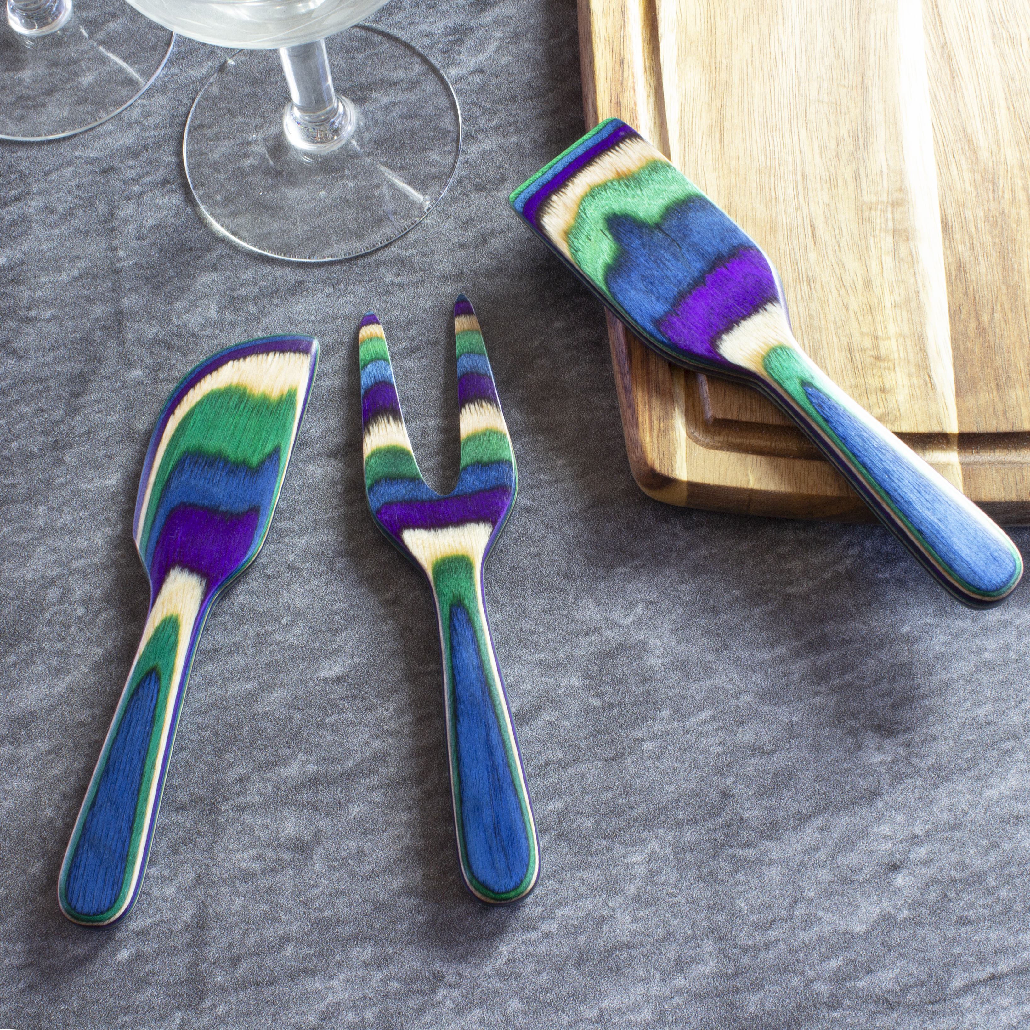 Baltique® Mumbai 3-Piece Cheese Tool Set 4