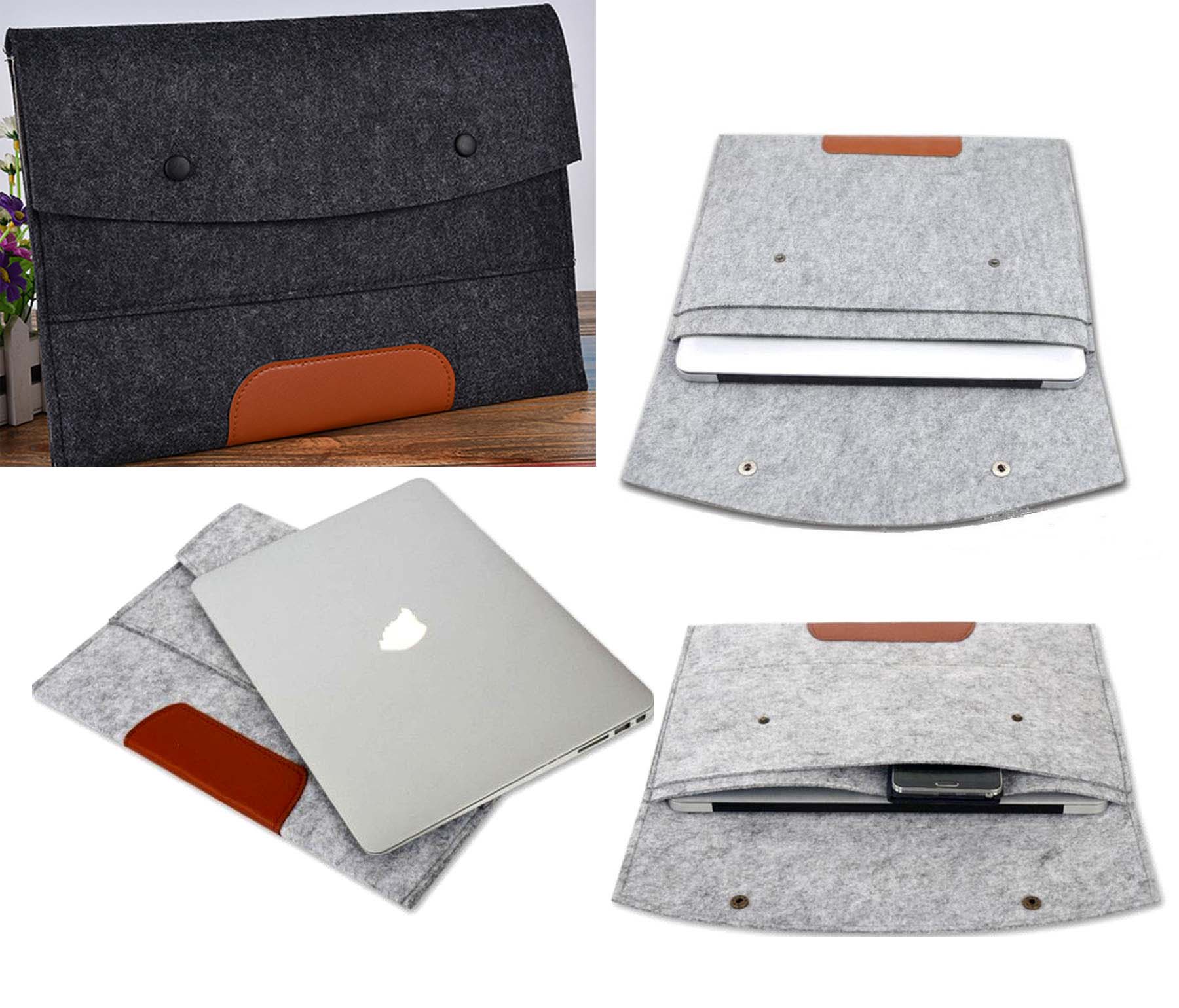 iBank ® 13" Felt Sleeve Case with pocket for Laptop Tablet 1